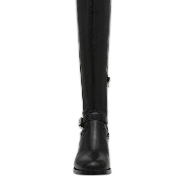 DV by Dolce Vita Womens Elyse Over Knee Buckle Block Heel Boot Size 8.5 - F55 - Picture 3 of 5